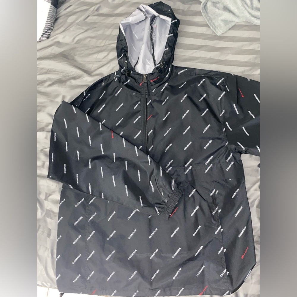 Black champion windbreaker